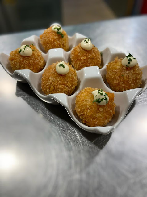 Beautifully plated dishes at Vault 13